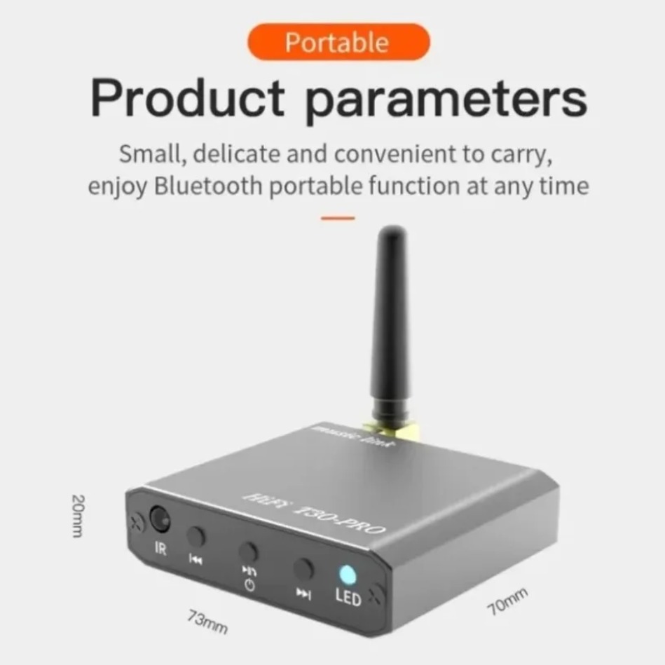 Bluetooth Adapter Receiver - Bluetooth 5.2 Audio-Empfänger Multifunktions-Wireless-Adapter mit USB-Wiedergabe
