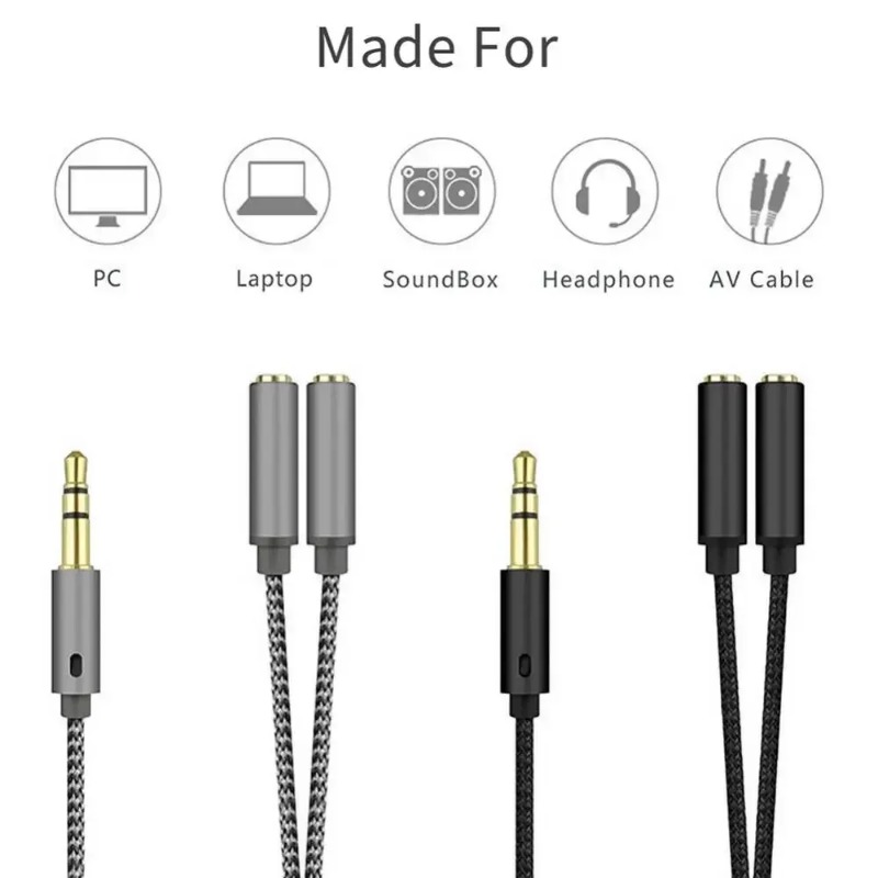 Headset-Adapter, Kopfhörer-Mik – Audio Splitter Y Bewertung und Preis