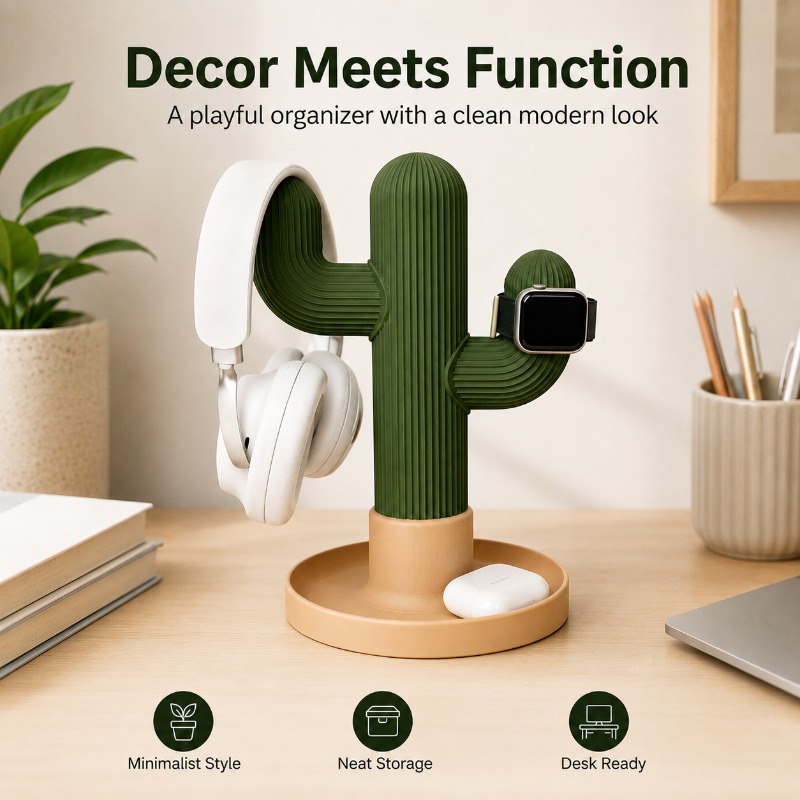 Minimalistischer Kaktus-Kopfhö – Headphone Stand Desk Bewertung und Preis